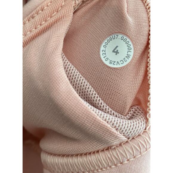 Lululemon Wunder Train Longline Sports Bra 4 Dew Pink Yoga Pilates Athleisure - Picture 6 of 9